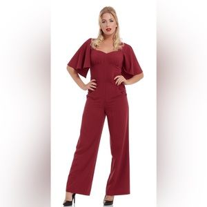 NWT Voodoo Vixen jumpsuit- Maroon